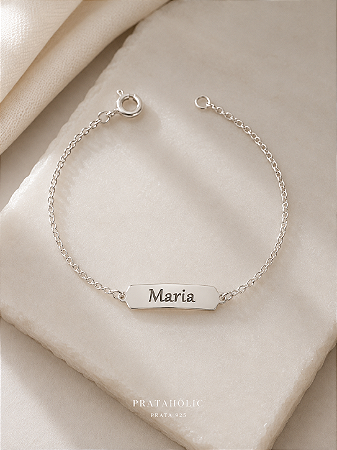 Pulseira personalizada chapa lisa