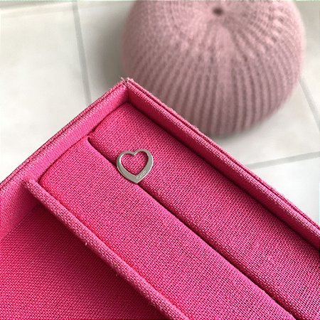Pingente personalizado coração mini com nome gravado