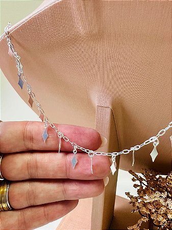 Chocker losangos pendurados