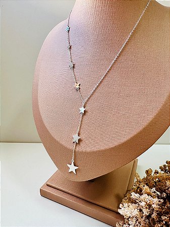 Colar gravatinha estrelas