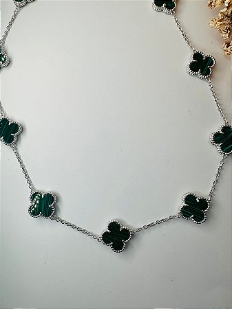 Chocker inspiração 10 trevos verde