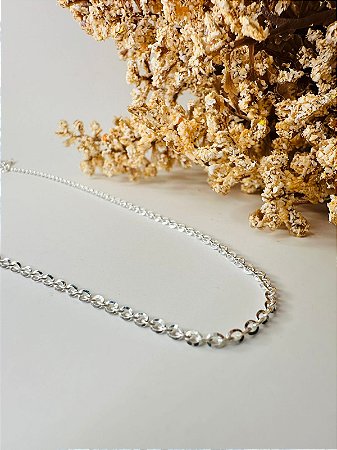 Corrente cartier diamantada 1,7mm