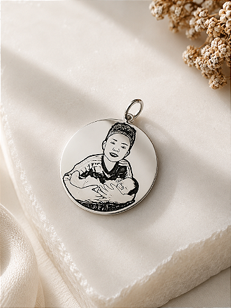 Pingente personalizado medalha foto