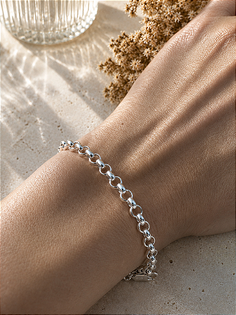Pulseira elo português 4mm