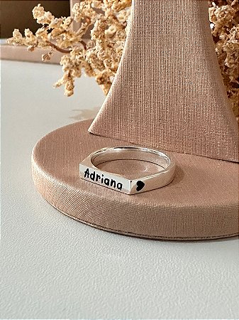 Anel personalizado chapa lisa
