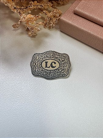Pingente personalizado fivela modelo envelhecido
