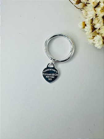 Anel inspiração Tiffany coração pendurado