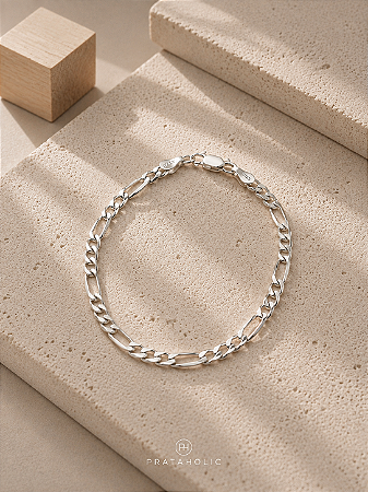 Pulseira masculina infantil 3x1 3,7mm