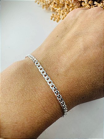 Pulseira masculina infantil groumet 3mm