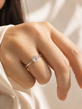 Anel inspiração Pandora You and Me cristal