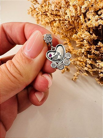 Berloque pata pet gato