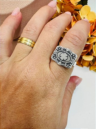 Anel personalizado regulável fivela