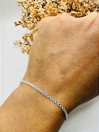 Pulseira esteira 2mm