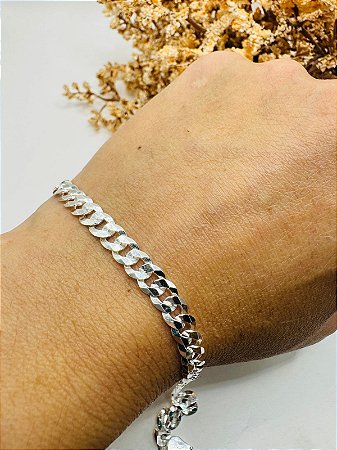 Pulseira masculina groumet 5,3mm