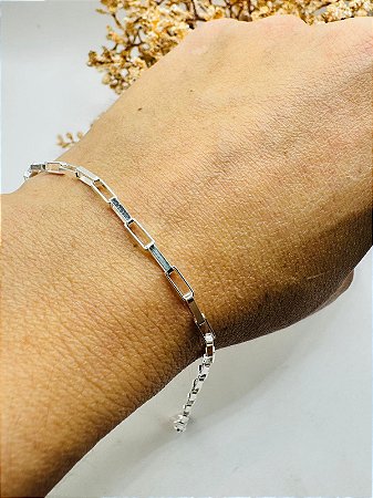 Pulseira masculina cartier 2,3mm