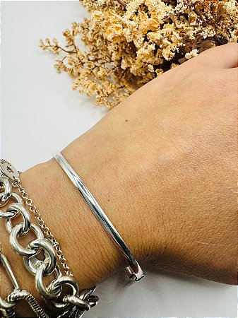 Bracelete rígido 6,7 cm 3mm