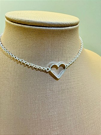 Tornozeleira coração vazado