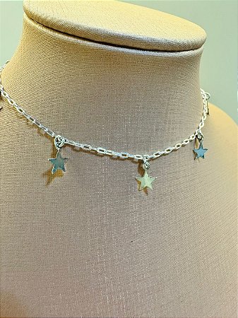 Tornozeleira estrelas penduradas