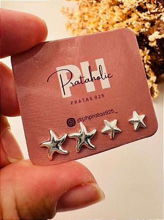 Brinco duo estrelas