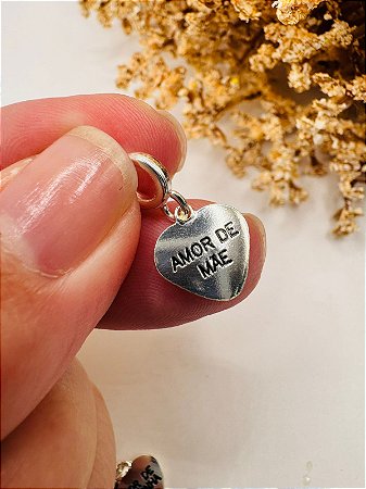 Berloque coração amor de mãe