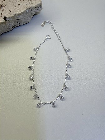 Pulseira zircônias penduradas