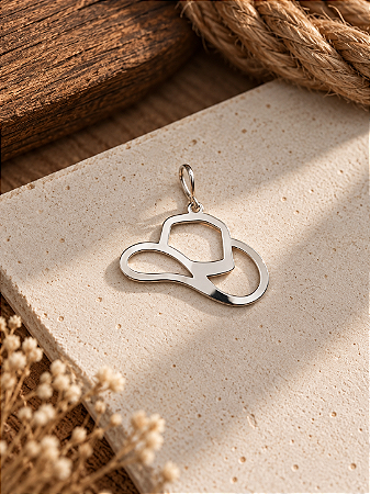 Pingente country chapéu