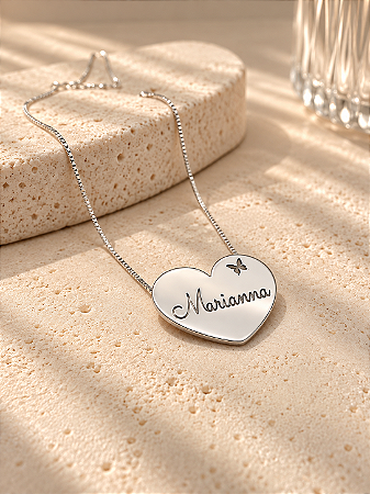 Colar coração personalizado Marianna