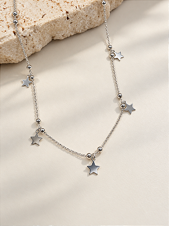 Chocker estrelas e bolinhas