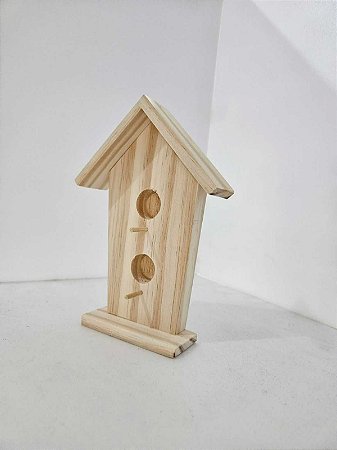 Casinha em Pinus 2 Ninhos 22x14x4cm