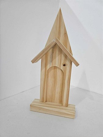 Capela em Pinus 32x15x4,5cm