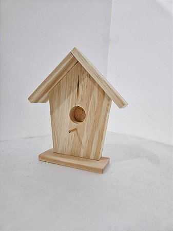 Casinha em Pinus 1 Ninho 16x14x4cm