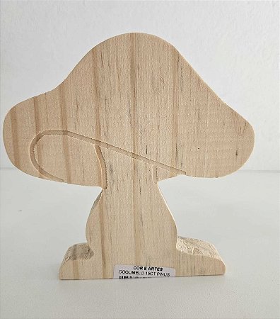 Cogumelo em Pinus 15x15x2cm