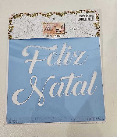 Stencil de Natal 15x15cm