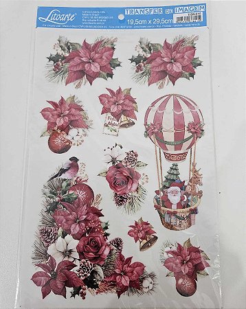 Transfer de Imagem Natal 19,5x29,5cm