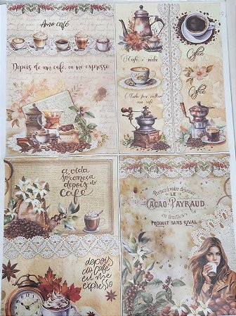 Papel de Seda Café 67,5x46cm
