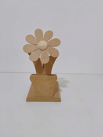 Porta Papel Toalha Flor em MDF 15X28X13cm