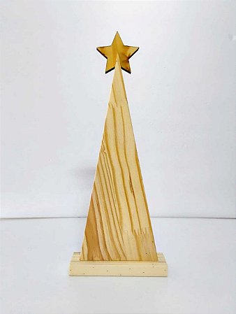 Árvore com Estrela M 33X13X4cm