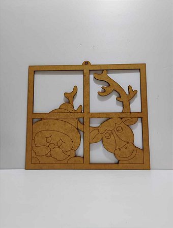 Janela Natalina 29X32X0,3cm