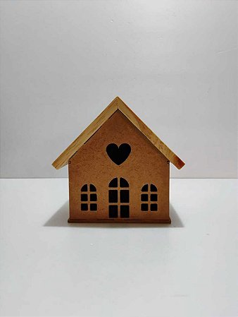 Casinha Mista Coração 14x14x11cm