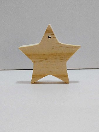 Pingente Estrela com Furo 8x8x2cm