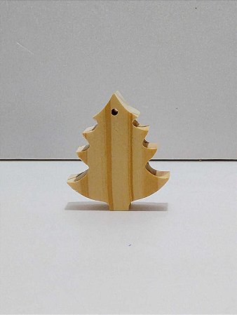 Pingente Pinheiro com Furo 6x5x2cm