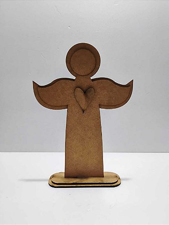 Anjo MDF 6 peças com Base 13x25x5,5cm