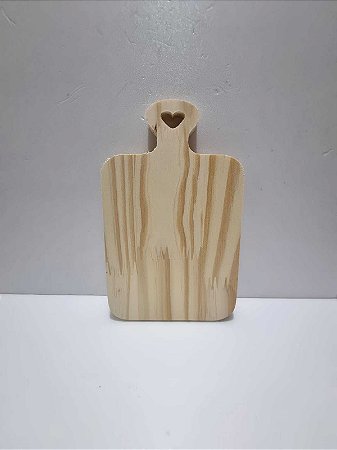 Tábua de Pinus Coração 03 12x19x1,5cm