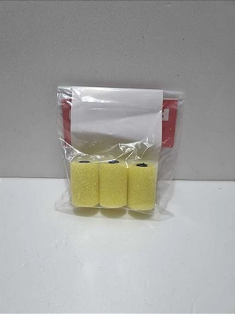 Refil Para Rolo Pigmeu 3 Unidades 3,5x2,3cm