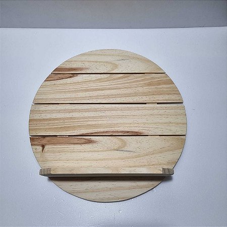 Pallet Redondo com Prateleira 33x33x9cm