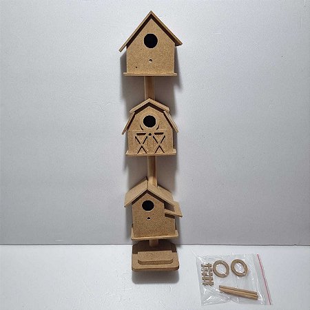 Trio Casinhas 40x9x8cm