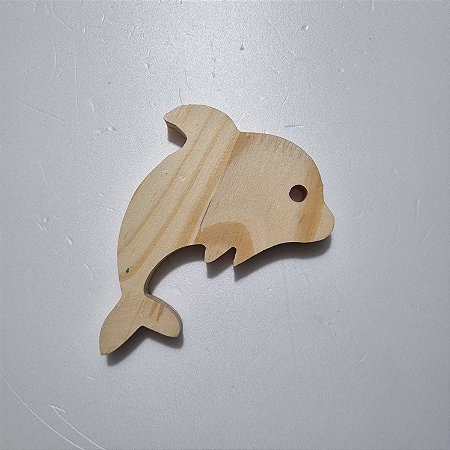 Golfinho em Pinus 10x12,5x1,5cm
