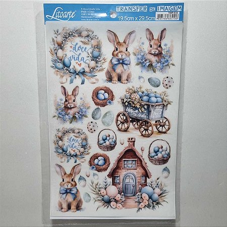 Transfer Grande Páscoa TIBP-004 19,5x29,5cm