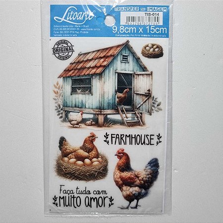 Transfer Pequeno FarmHouse TIS-014 9,8x15cm