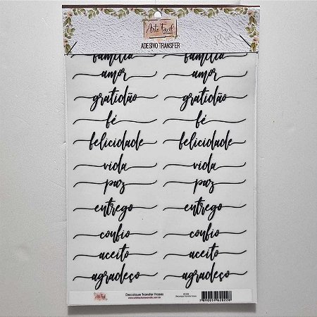 Transfer Médio Frases DT-022 15x20cm